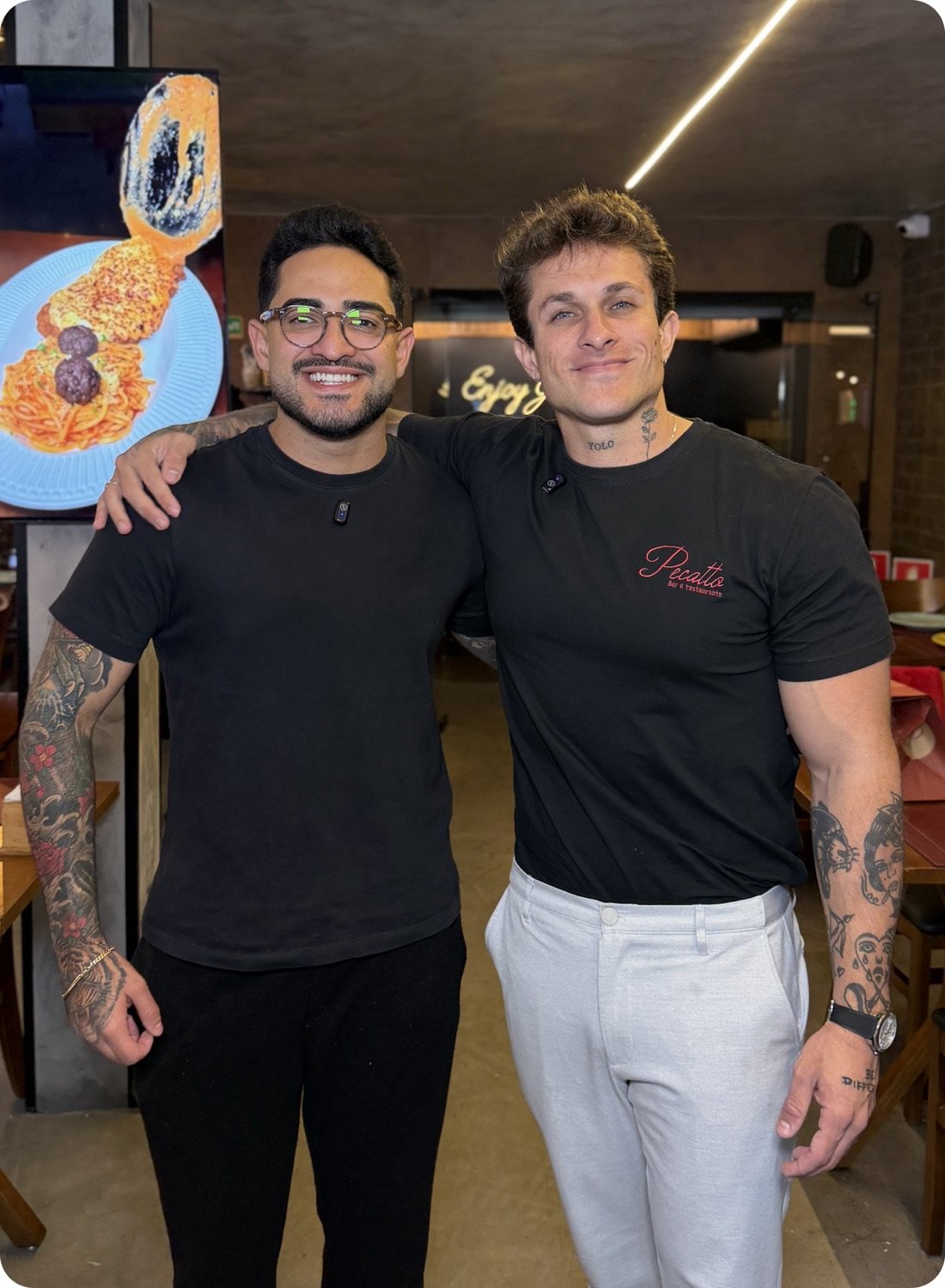 Gabriel Romano (Biel) e Lucas Morato